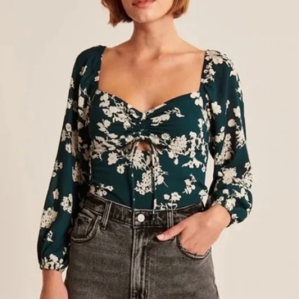 Abercrombie & Fitch green blouse
